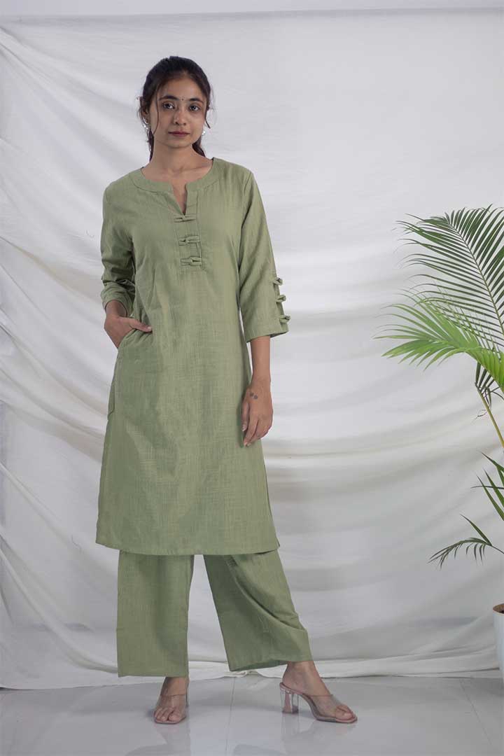 Green Cotton Office Cord Set