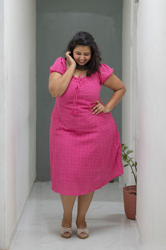 Plus Pink Hakoba Dress