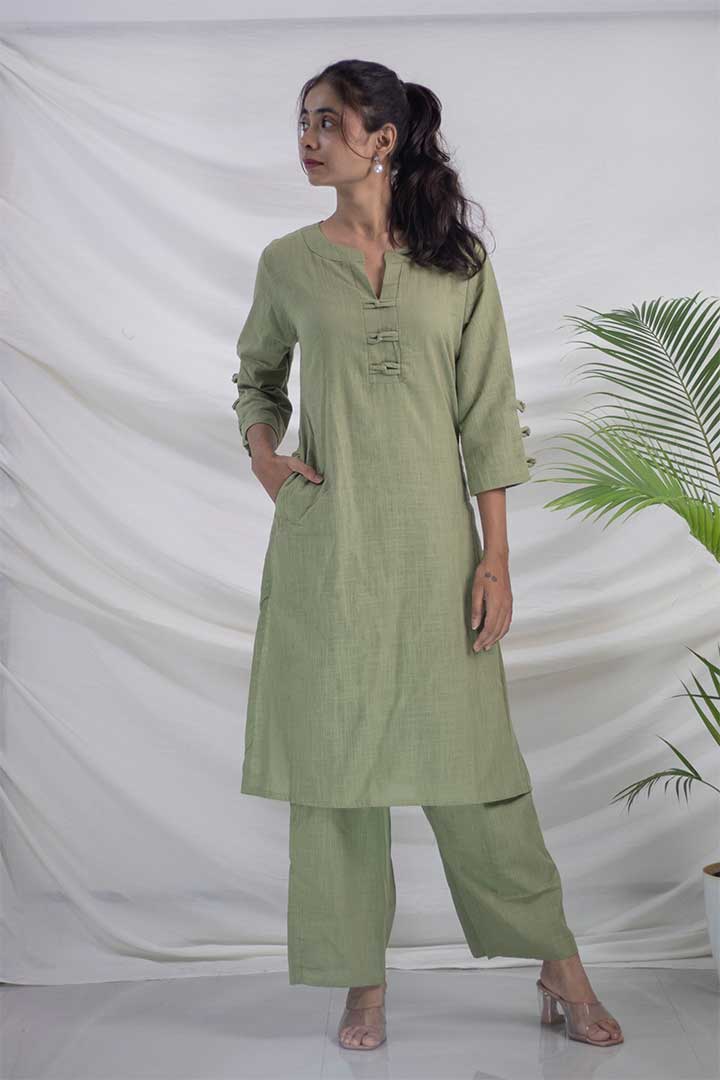 Green Cotton Office Cord Set