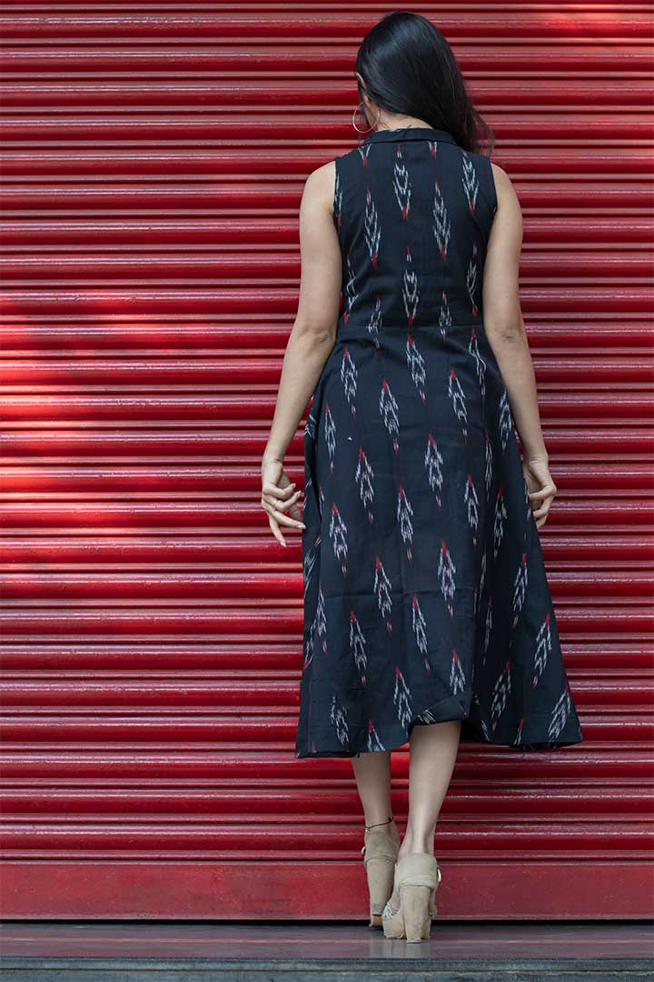 Black Ikhat Buckle Dress