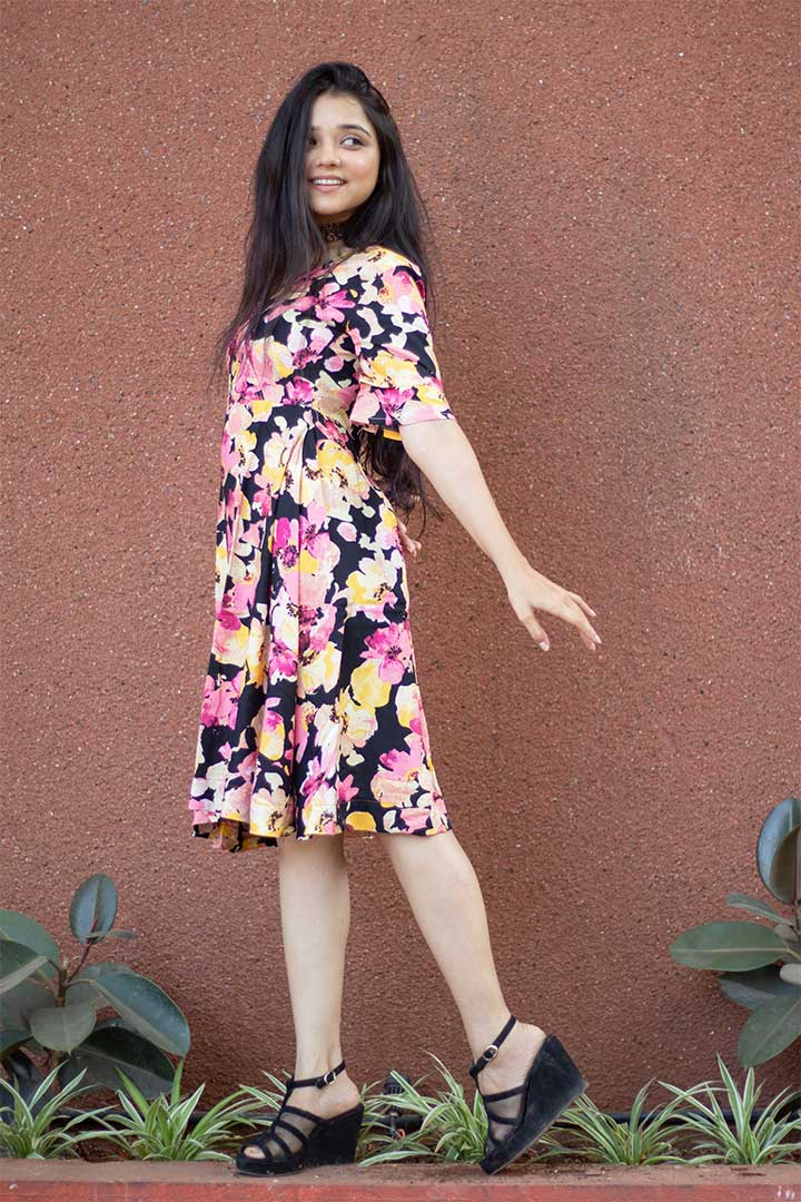 Floral Rayon Dress