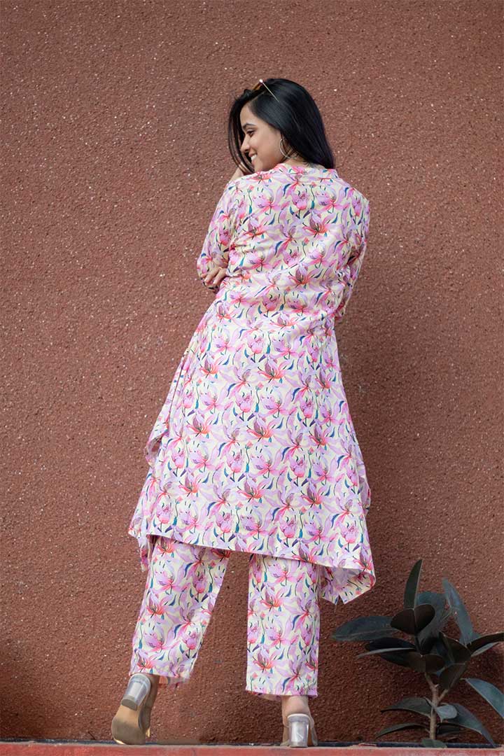 Birdy Co-ord Set For Women - Rose Cotton Collection