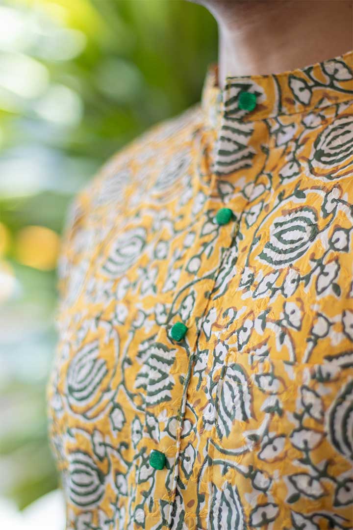 Mustered Mens Kurta