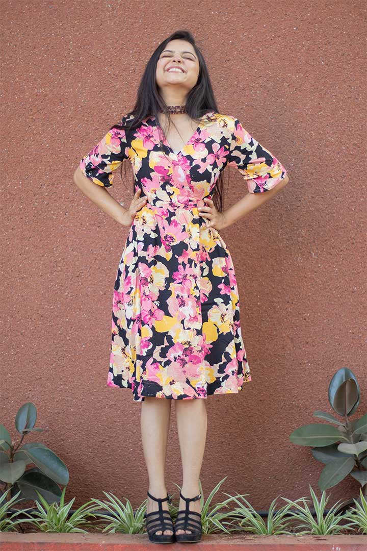 Floral Rayon Dress