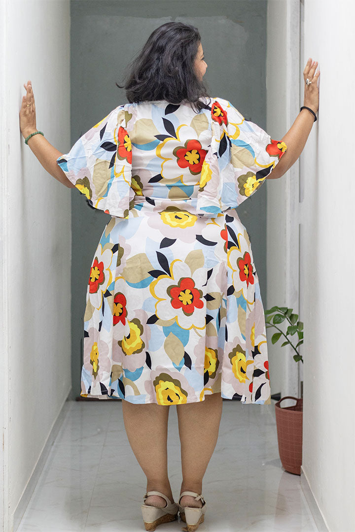 Plus Floral Butterfly Dress