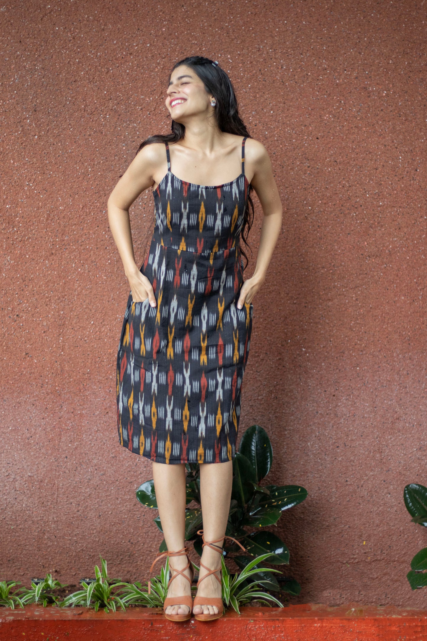 Ikhat Black Spagetti Dress