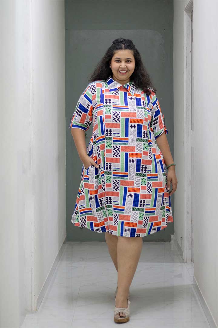 Plus Chelsea Collar Dress â KMISTRY