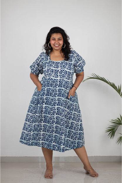 Plus Magic Pocket Cotton Dress