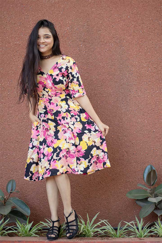 Floral Rayon Dress