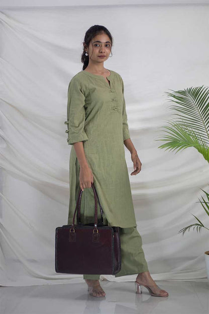Green Cotton Office Cord Set