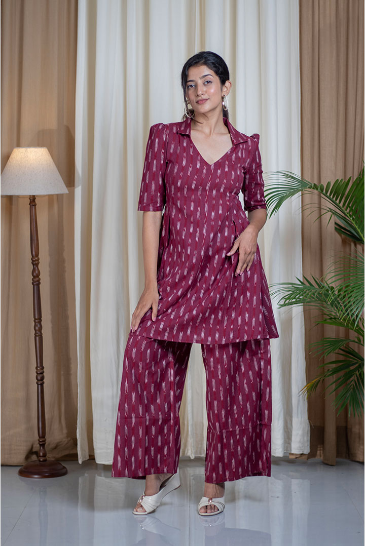 Ikhat Marron Cotton Cord Set