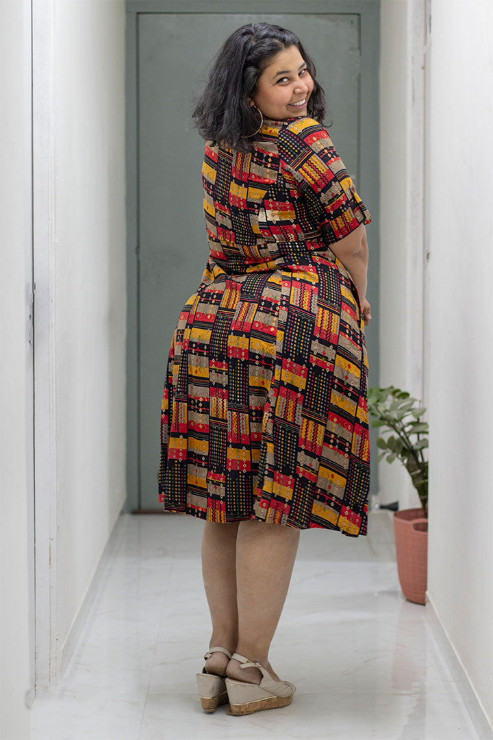 Plus Collar Neck Dress