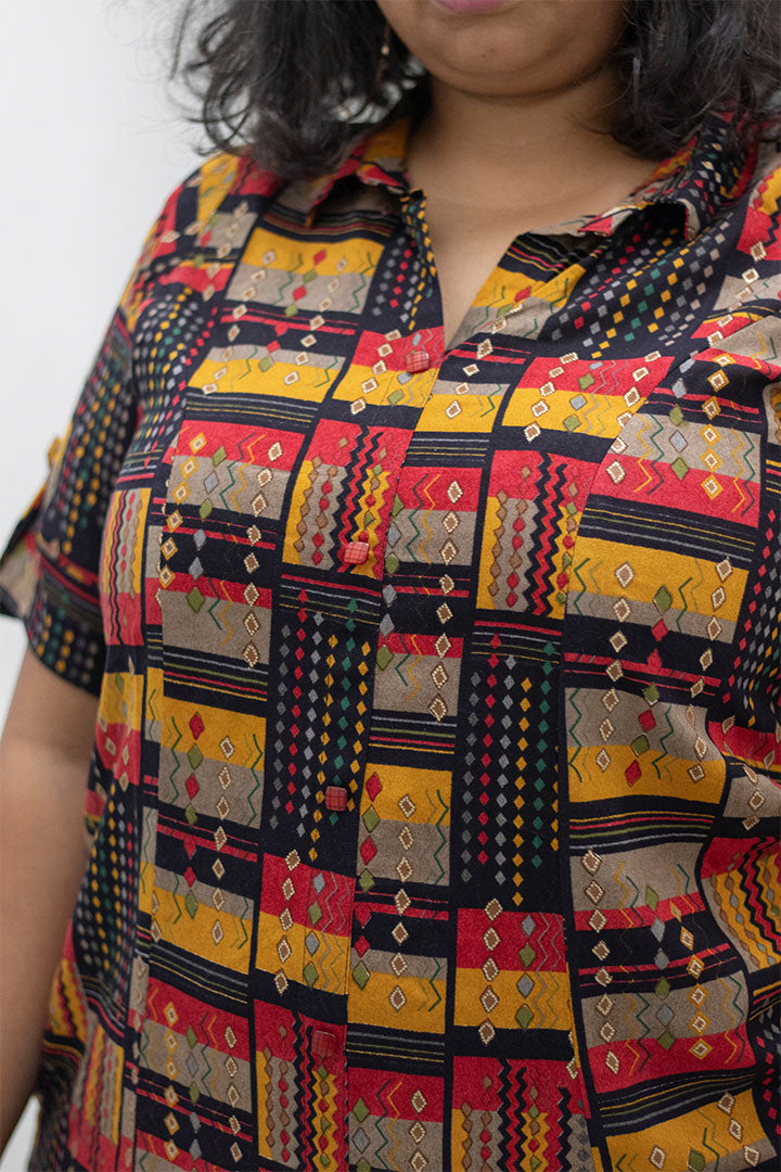 Plus Collar Neck Dress