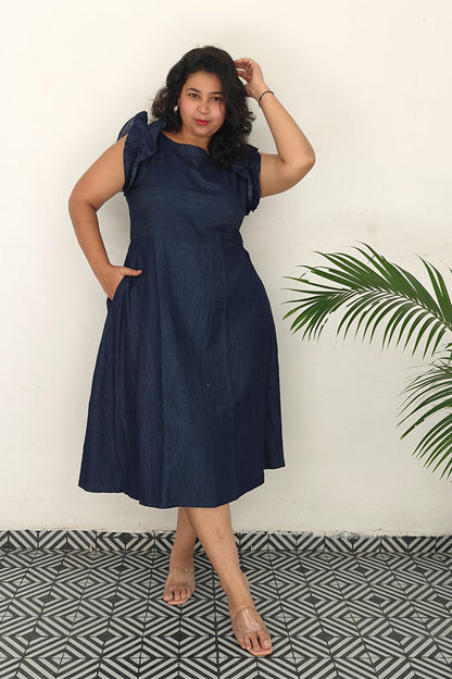 Plus Denim Dino Dress