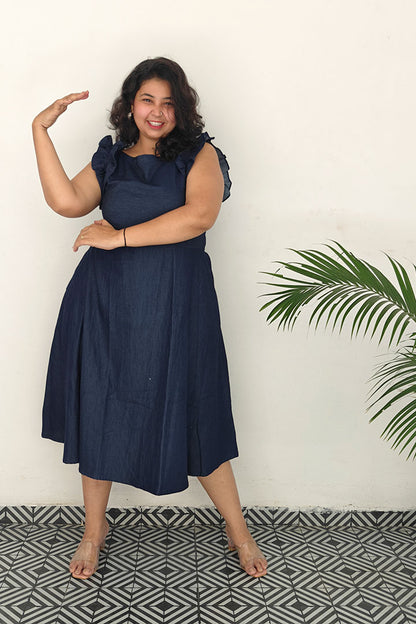 Plus Denim Dino Dress