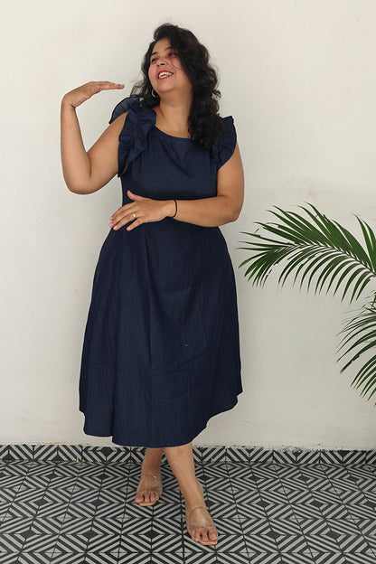 Plus Denim Dino Dress