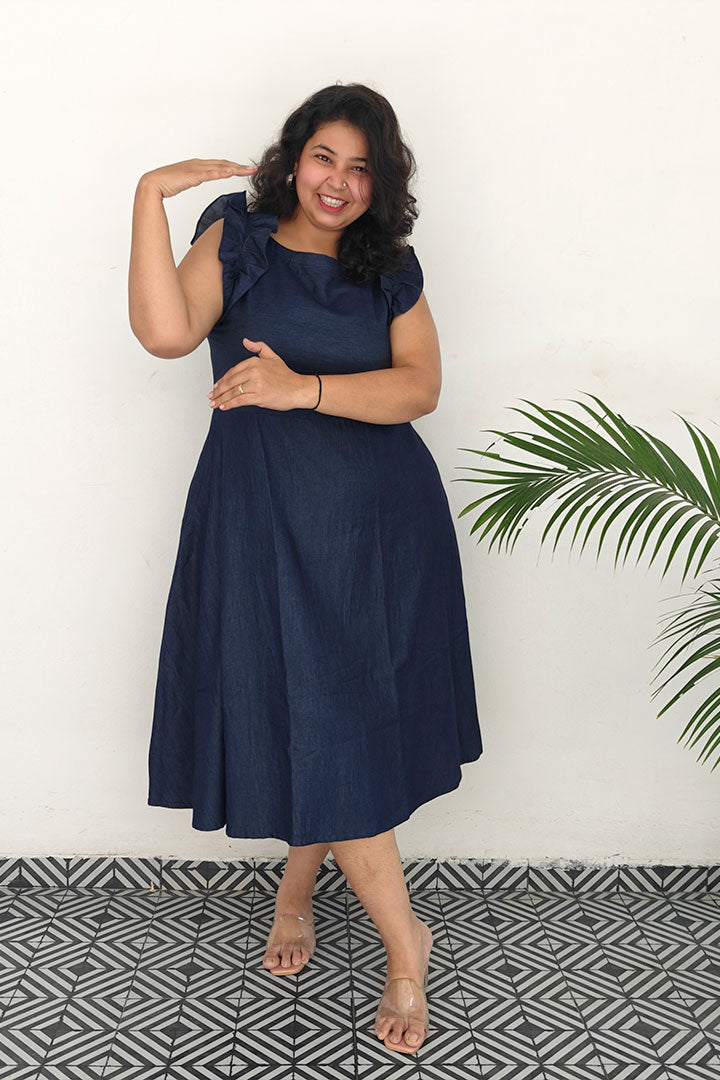 Plus Denim Dino Dress