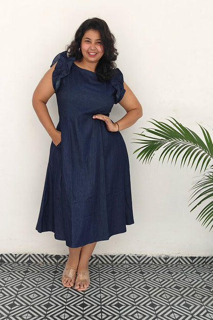 Plus Denim Dino Dress