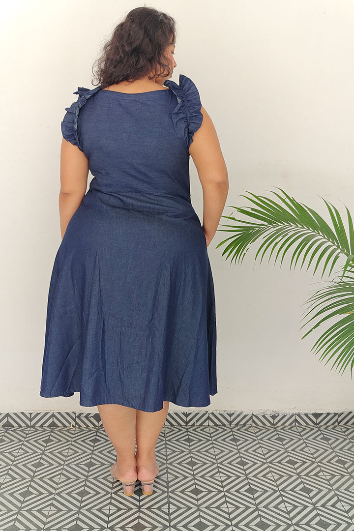 Plus Denim Dino Dress