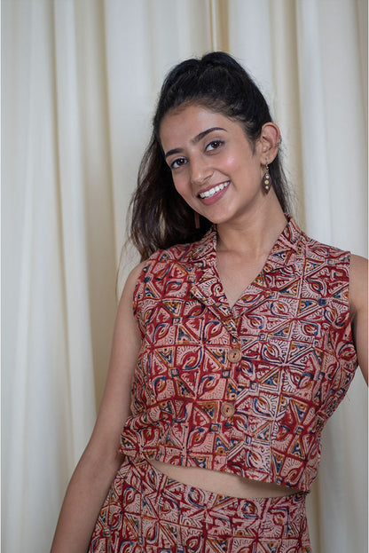 Kalamkari Cotton Cord Set