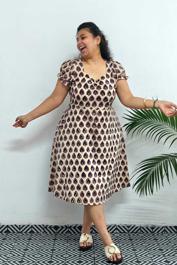 Queens Anna Blok Printed Cotton Dress