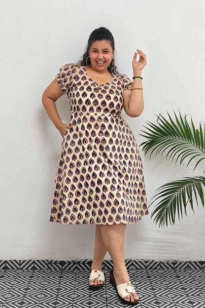 Queens Anna Blok Printed Cotton Dress