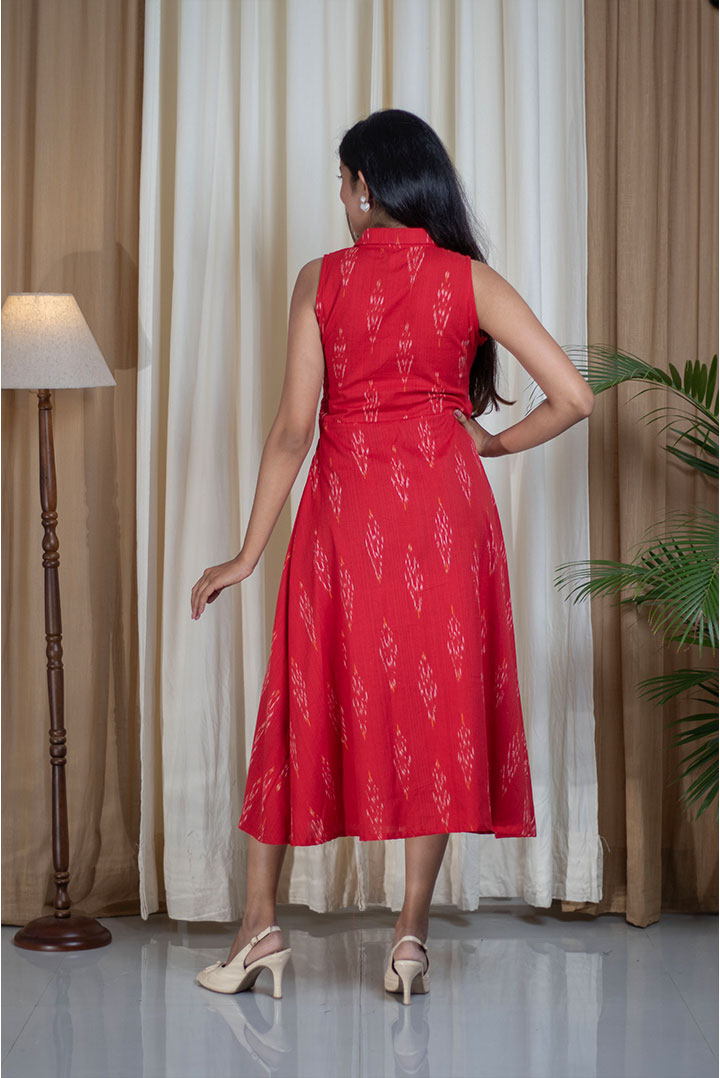 Ikaht Collar Cotton Dress