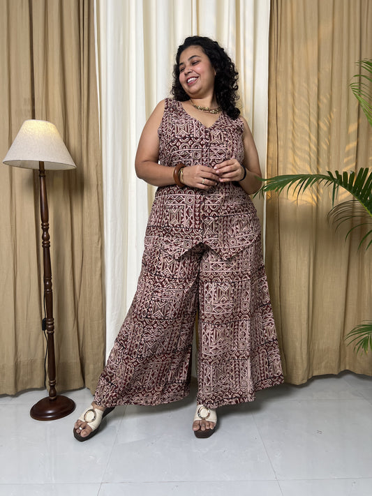 Kmistry Kalamkari Palazo Cord Set