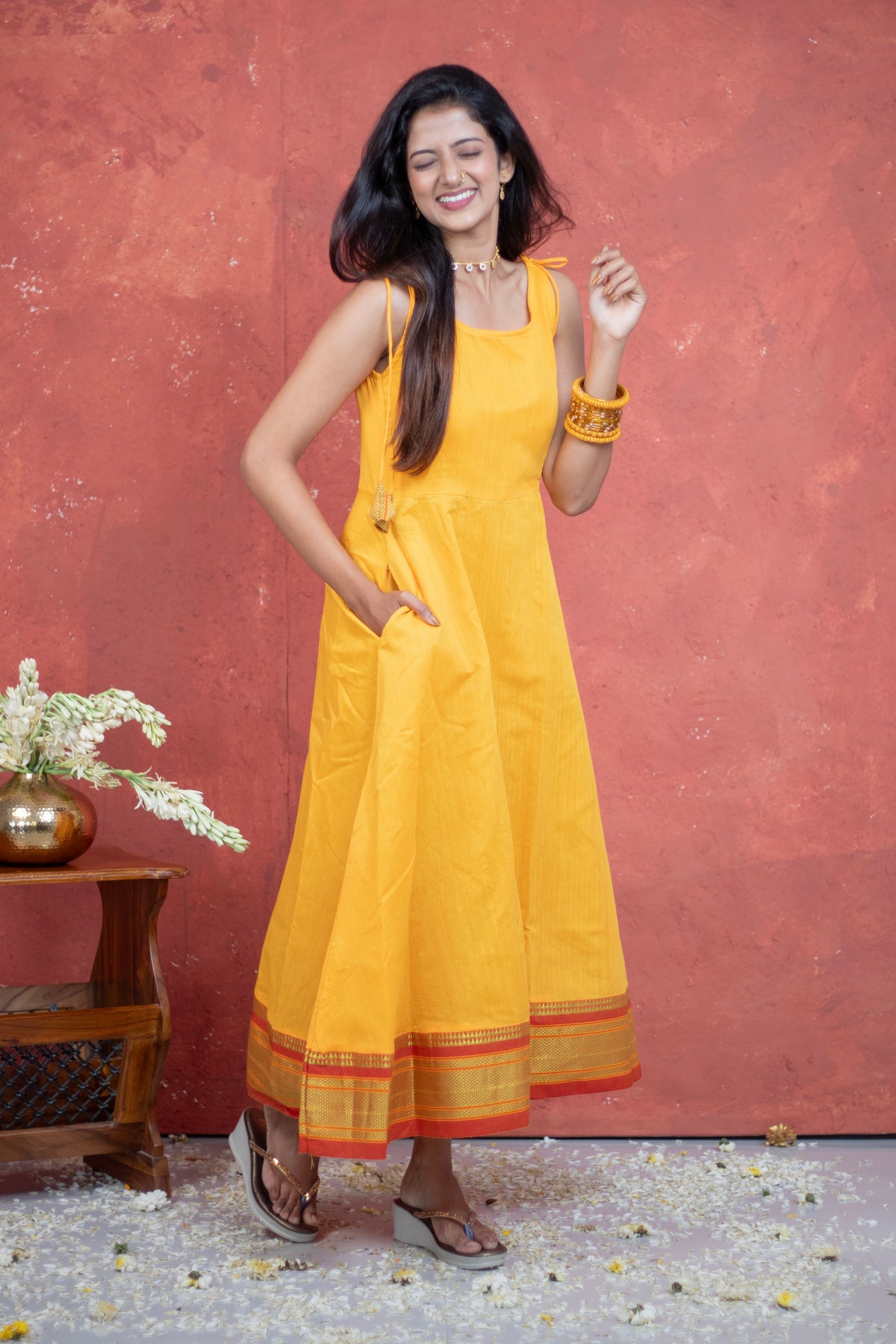 Irkal Cotton Fabric Tie Up festive collection