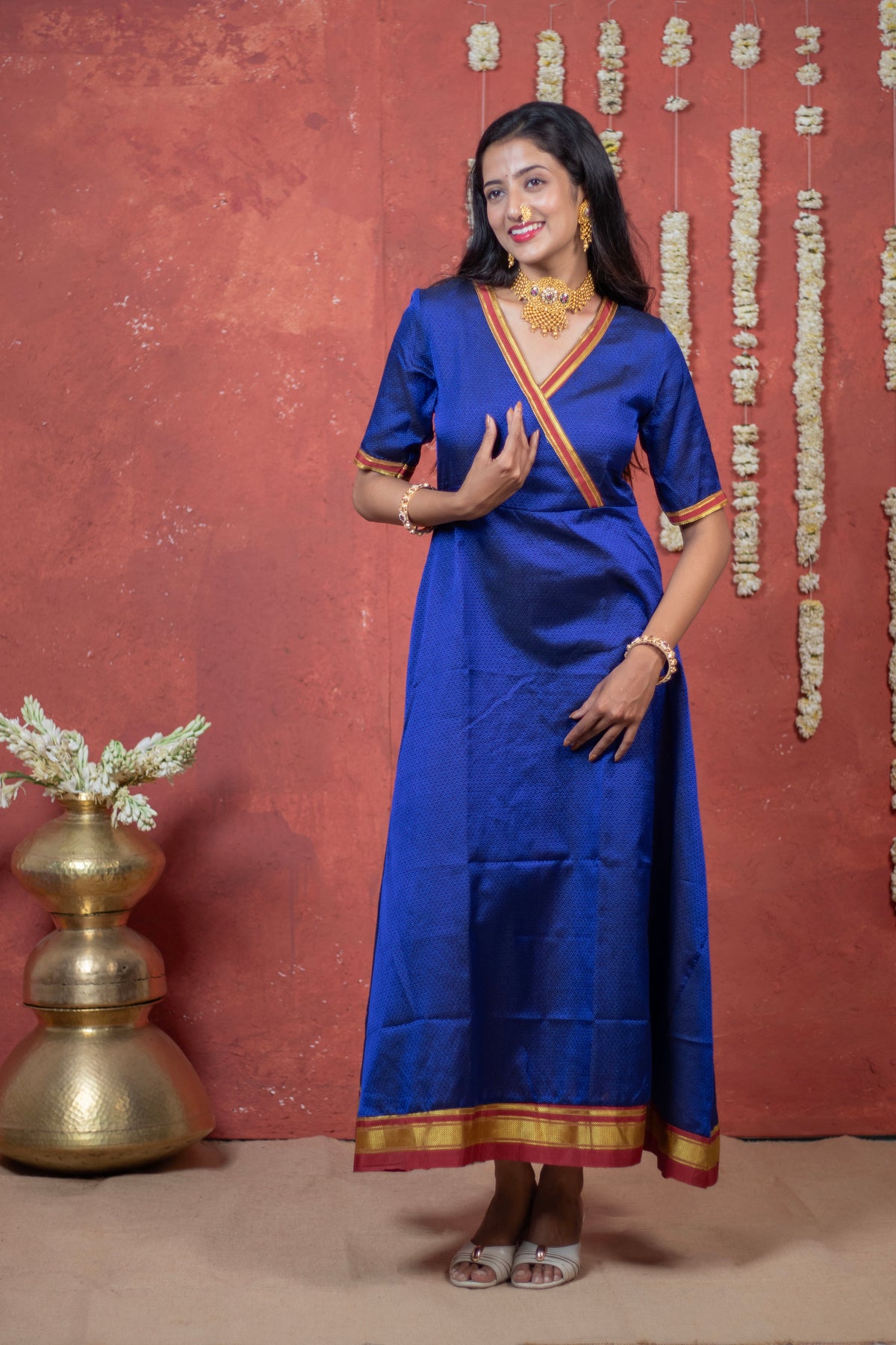Khunn R.Blue Achkan Style Dress