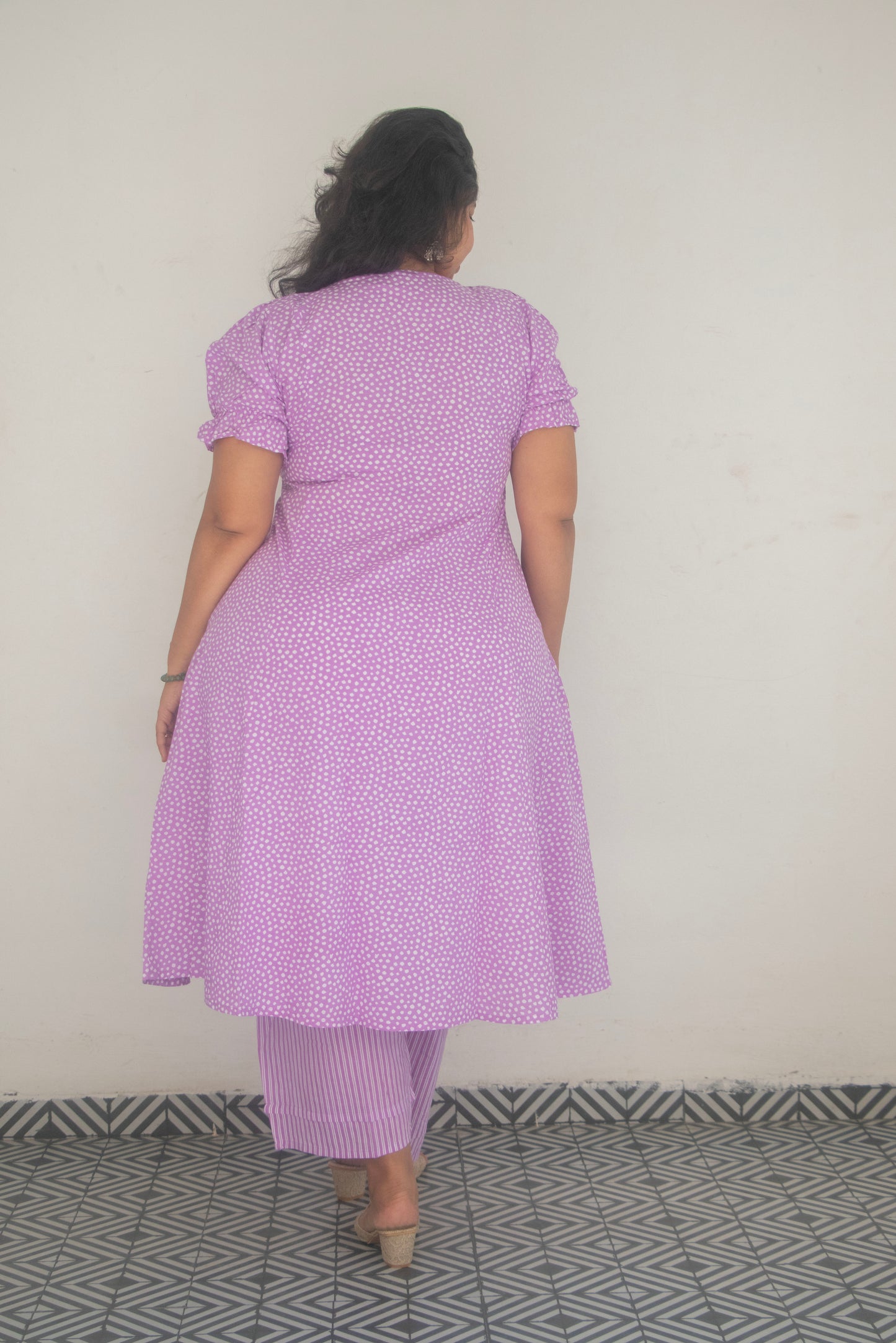 Purple Polka Dot Set