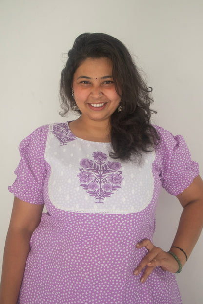 Purple Polka Dot Set