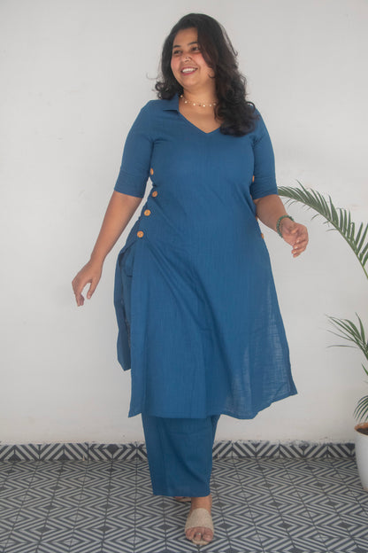 Blue Cotton Office Cord