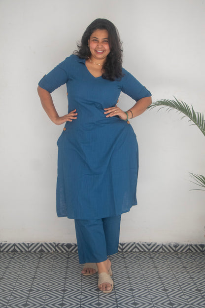 Blue Cotton Office Cord