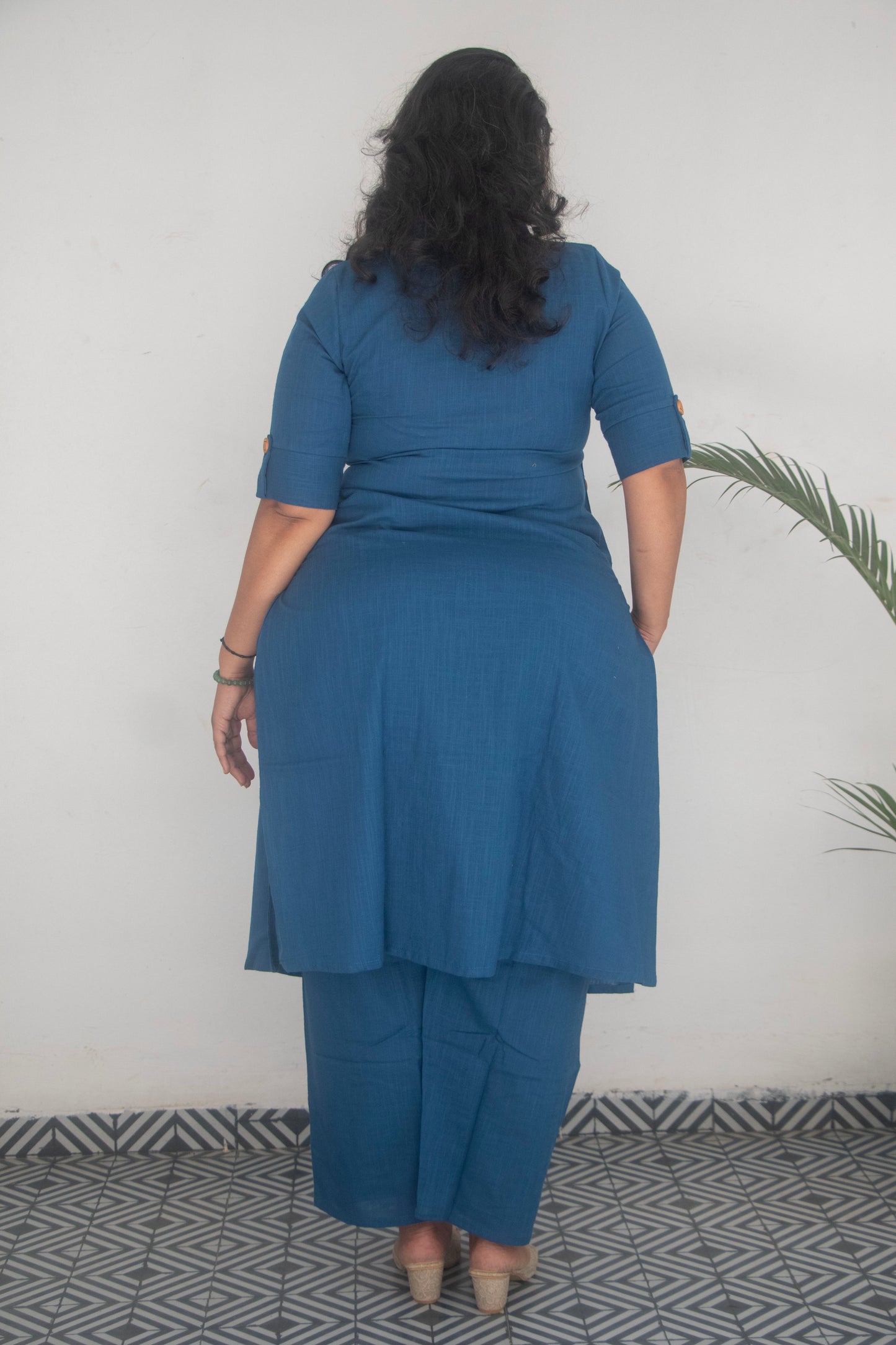 Blue Cotton Office Cord