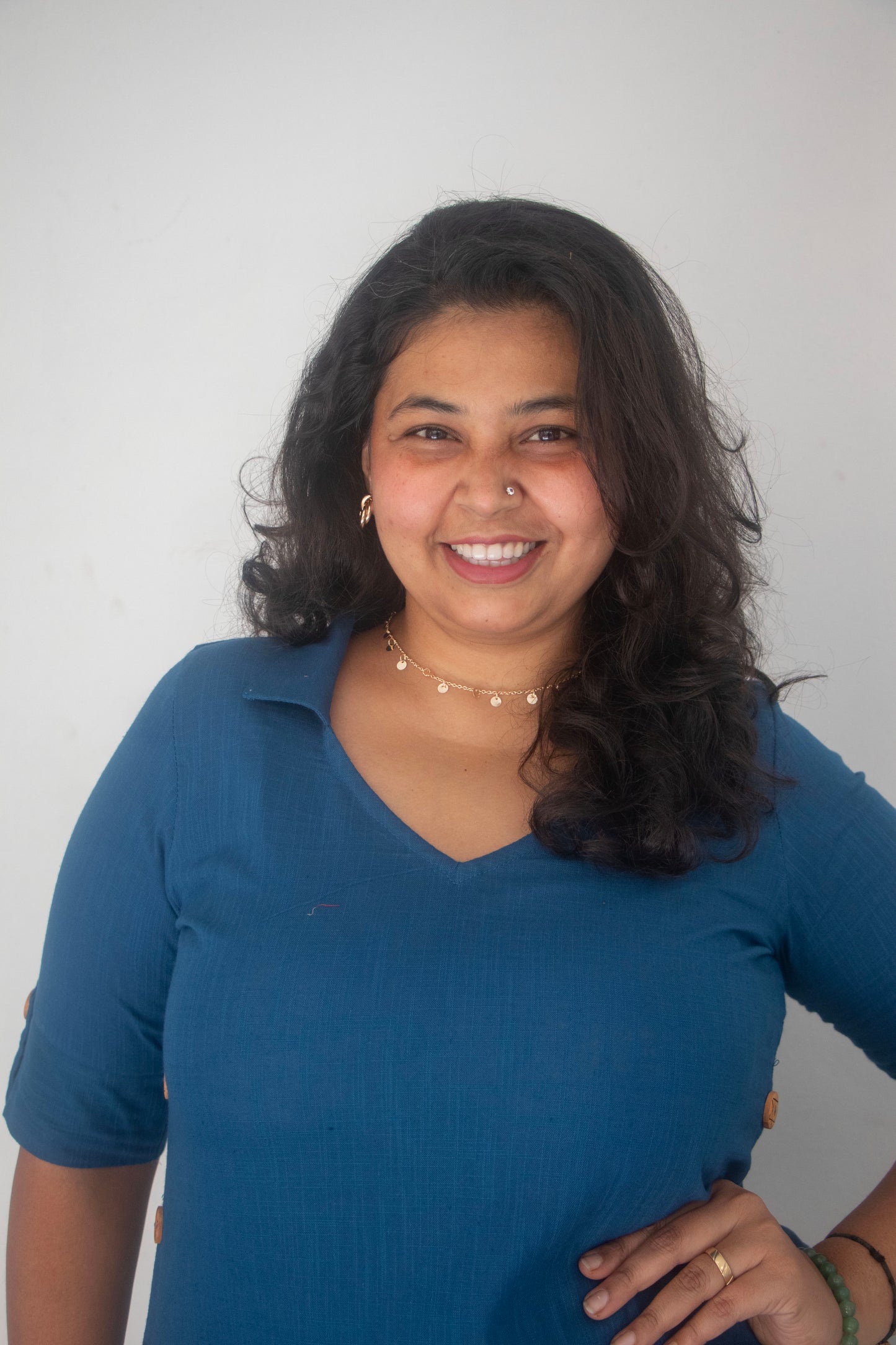 Blue Cotton Office Cord