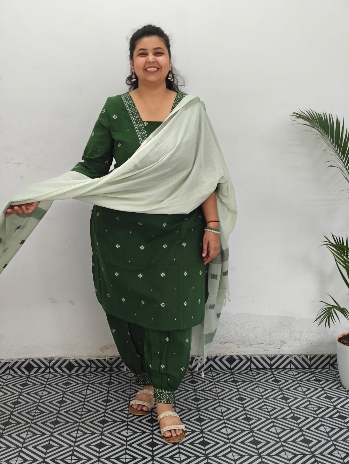 Cotton Green Cord Set