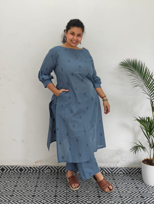 Cotton Grey Cord Set