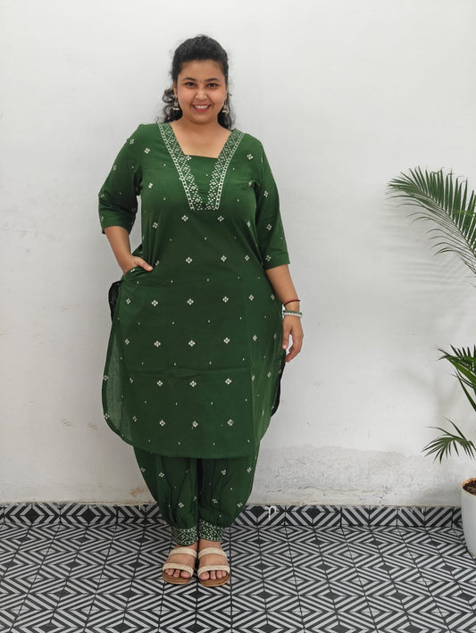 Cotton Green Cord Set